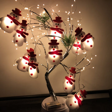 Christmas Snowman String Lights