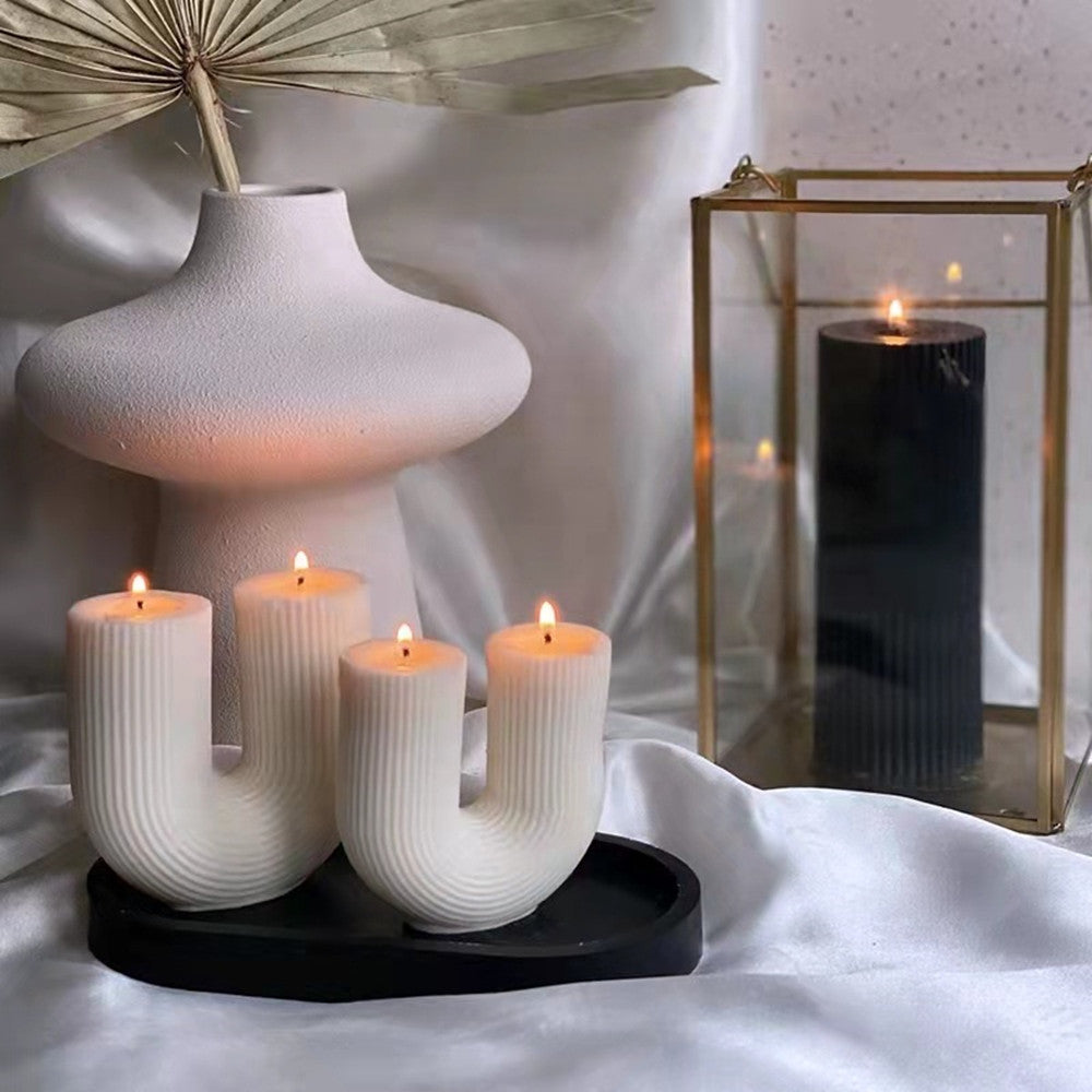 U-Shaped Scented Candle