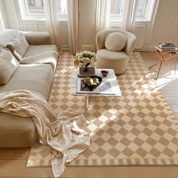 Checkerboard Cashmere Rug