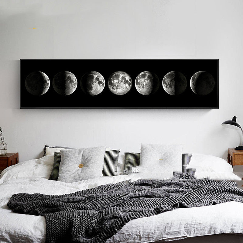 Moon Phases Wall Painting